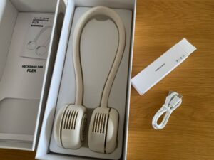 【ネックバンドファンフレックス】羽なし首かけ扇風機ダンスーン